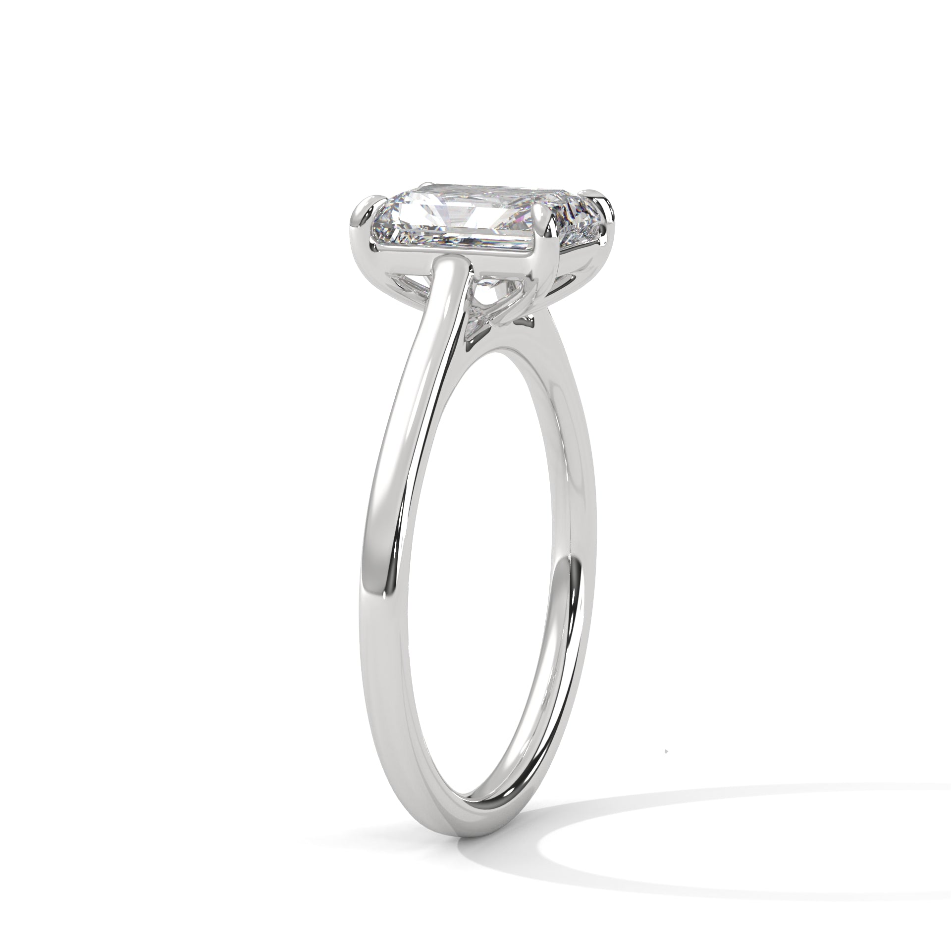 Elysian Grace 1.5CT Emerald Lab-Grown Diamond Engagement Ring | 1.5 CTW
